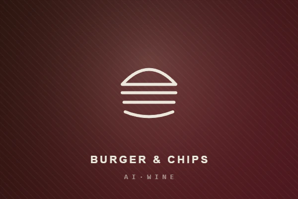 Burger and chips