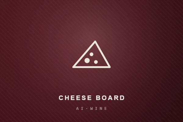 Cheese board with wine